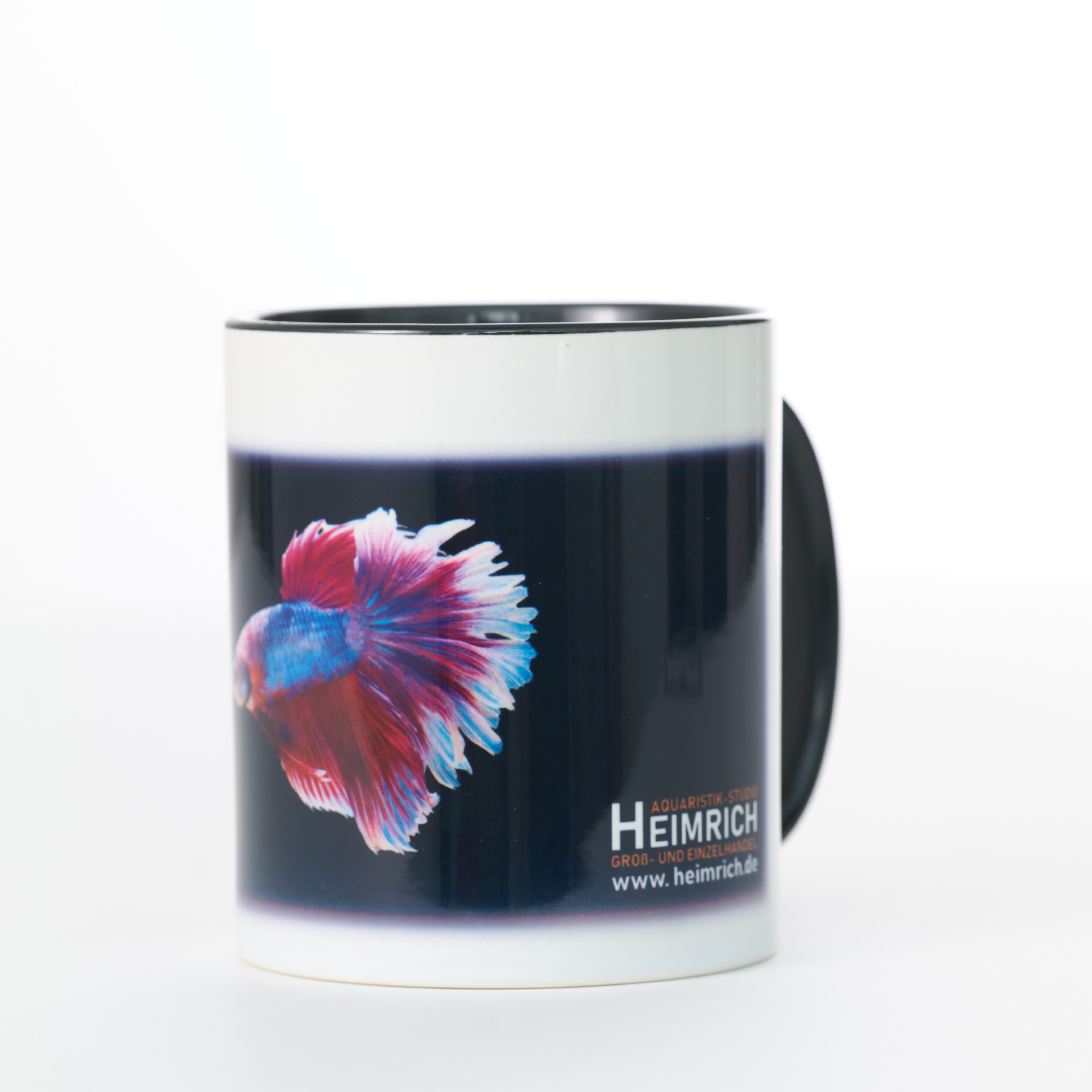 Foto-Tasse - Kampffisch Halfmoon Rosetail Blue-Red