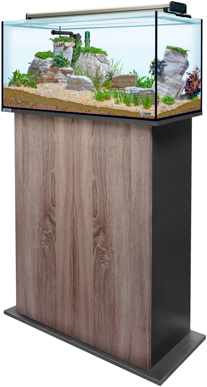 Sera AquaTank 128L -Fixture-100cm Schrank-Walnut