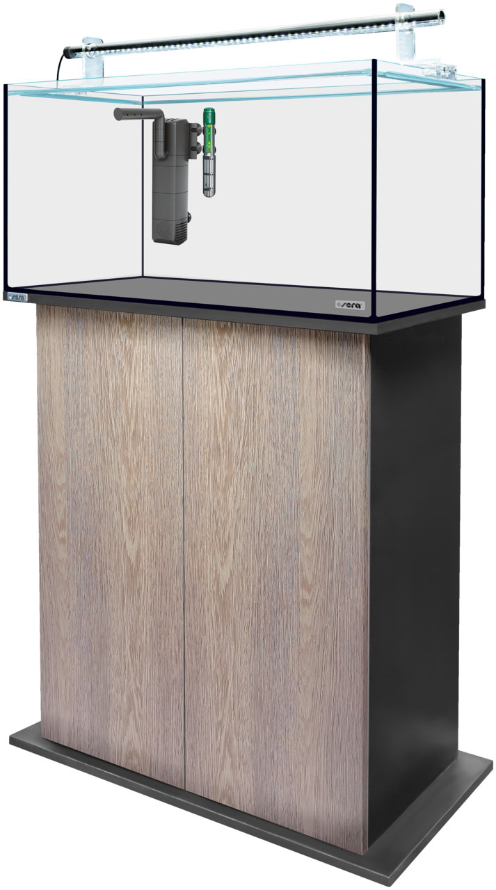 Sera AquaTank 128L -Tube Holder-90cm Schrank-Silver Oak