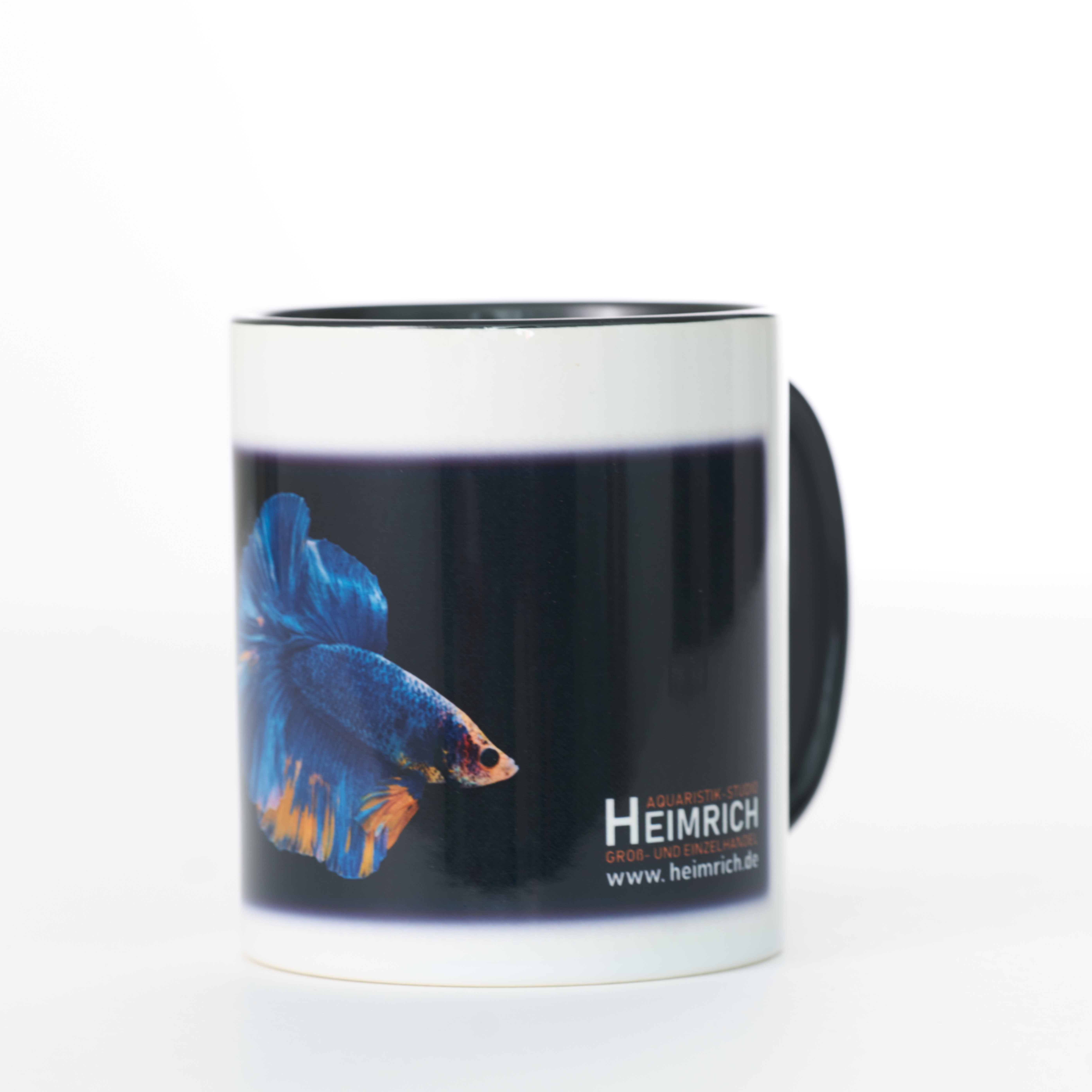 Foto-Tasse - Kampffisch Halfmoon Roundtail Blue