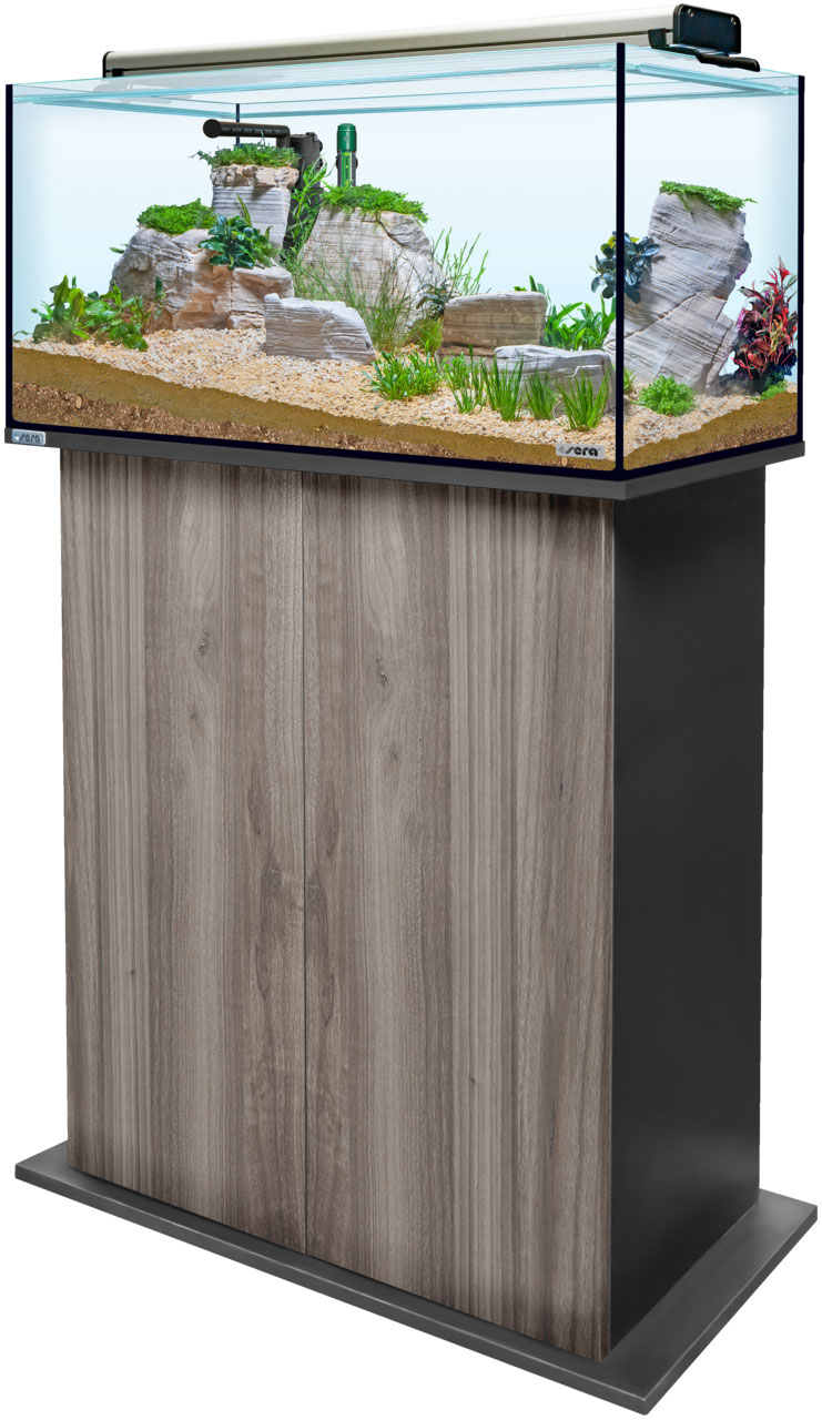 Sera AquaTank 128L -Fixture-90cm Schrank-Gray Oak