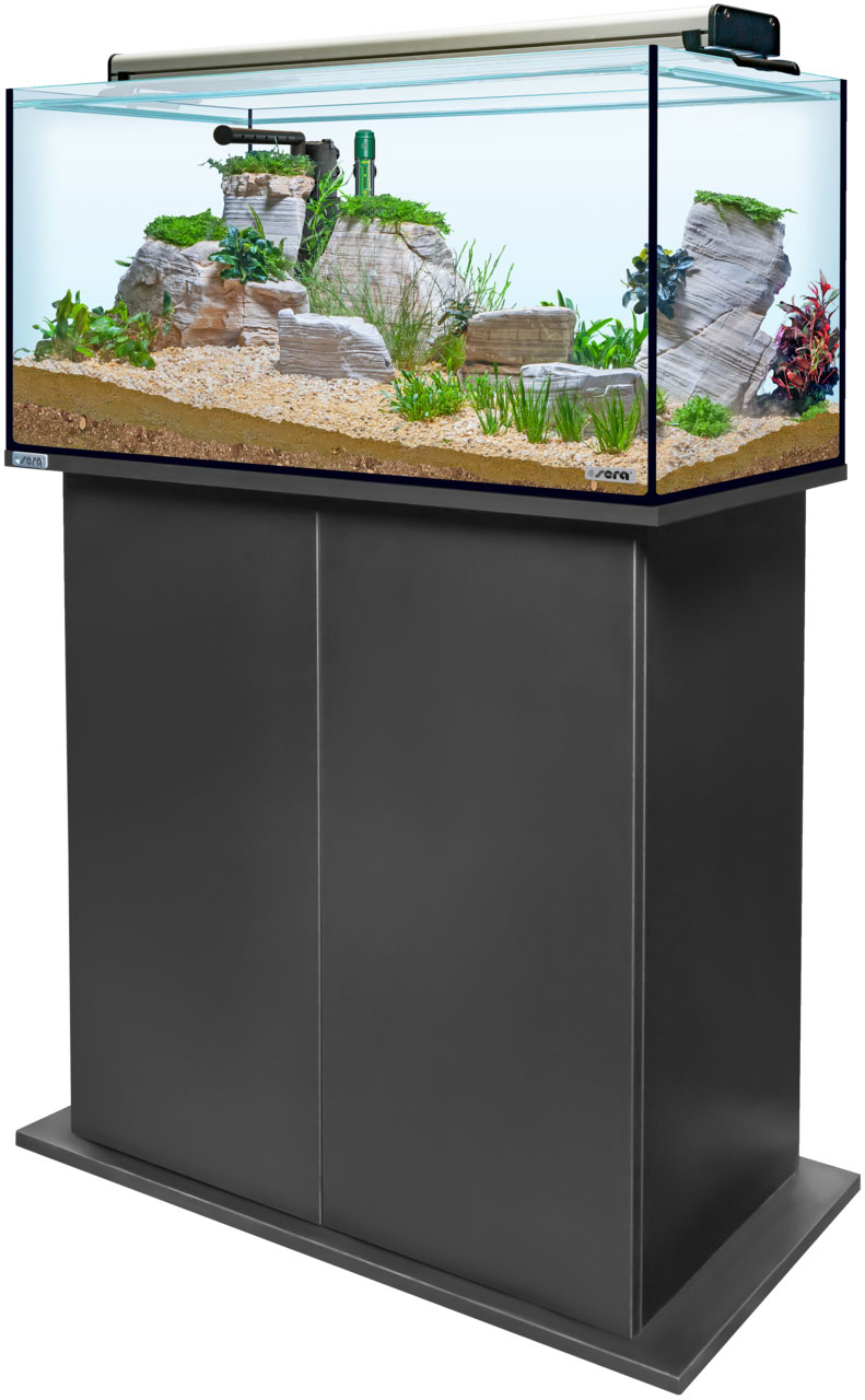 Sera AquaTank 128L -Fixture-80cm Schrank-Black