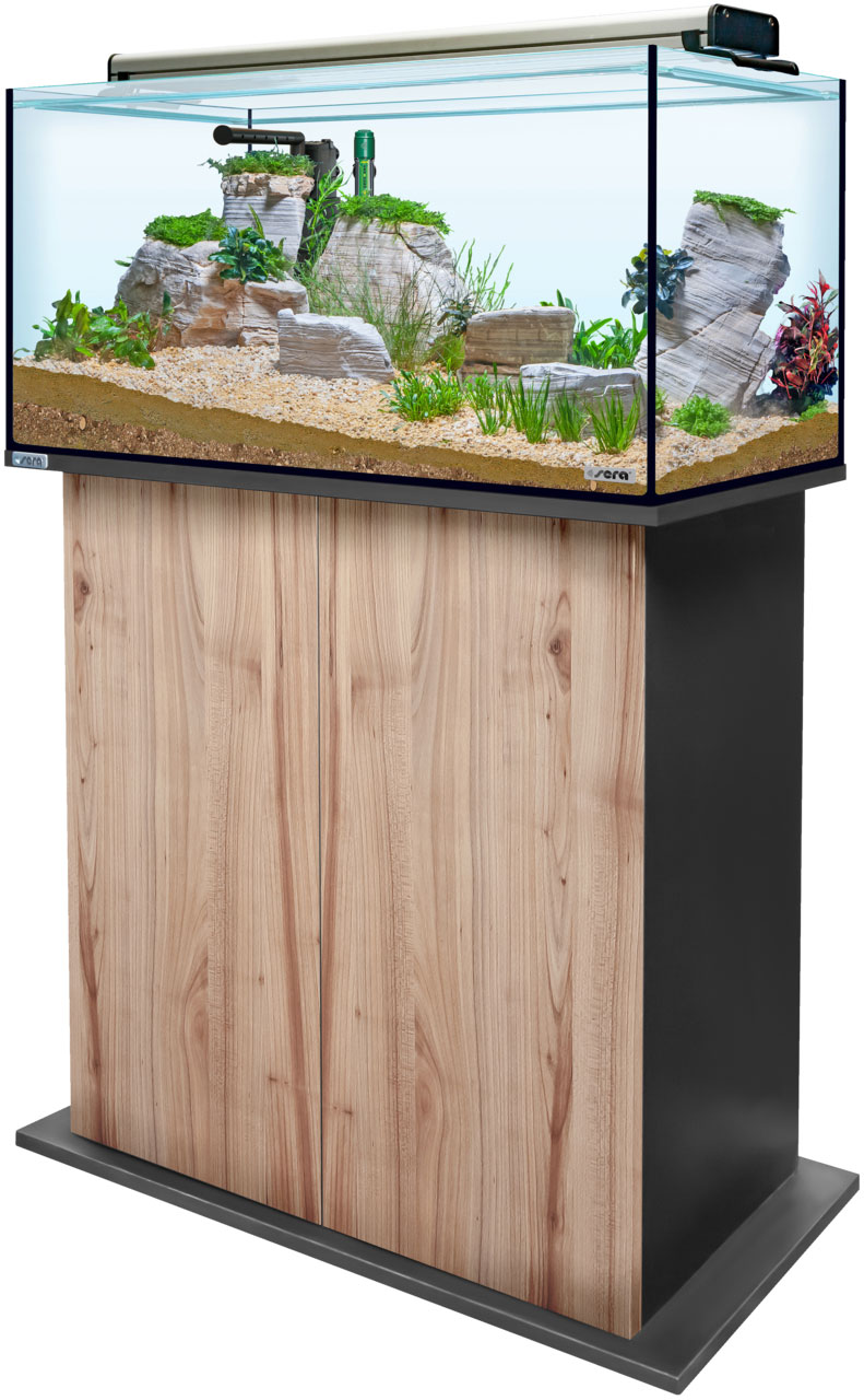 Sera AquaTank 128L -Fixture-80cm Schrank-Cherry