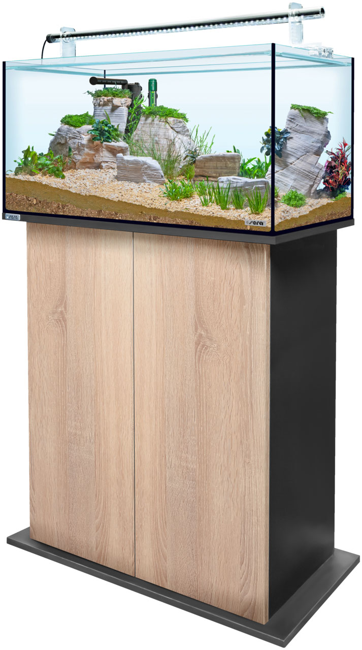 Sera AquaTank 128L -Tube Holder-90cm Schrank-Sonoma Oak