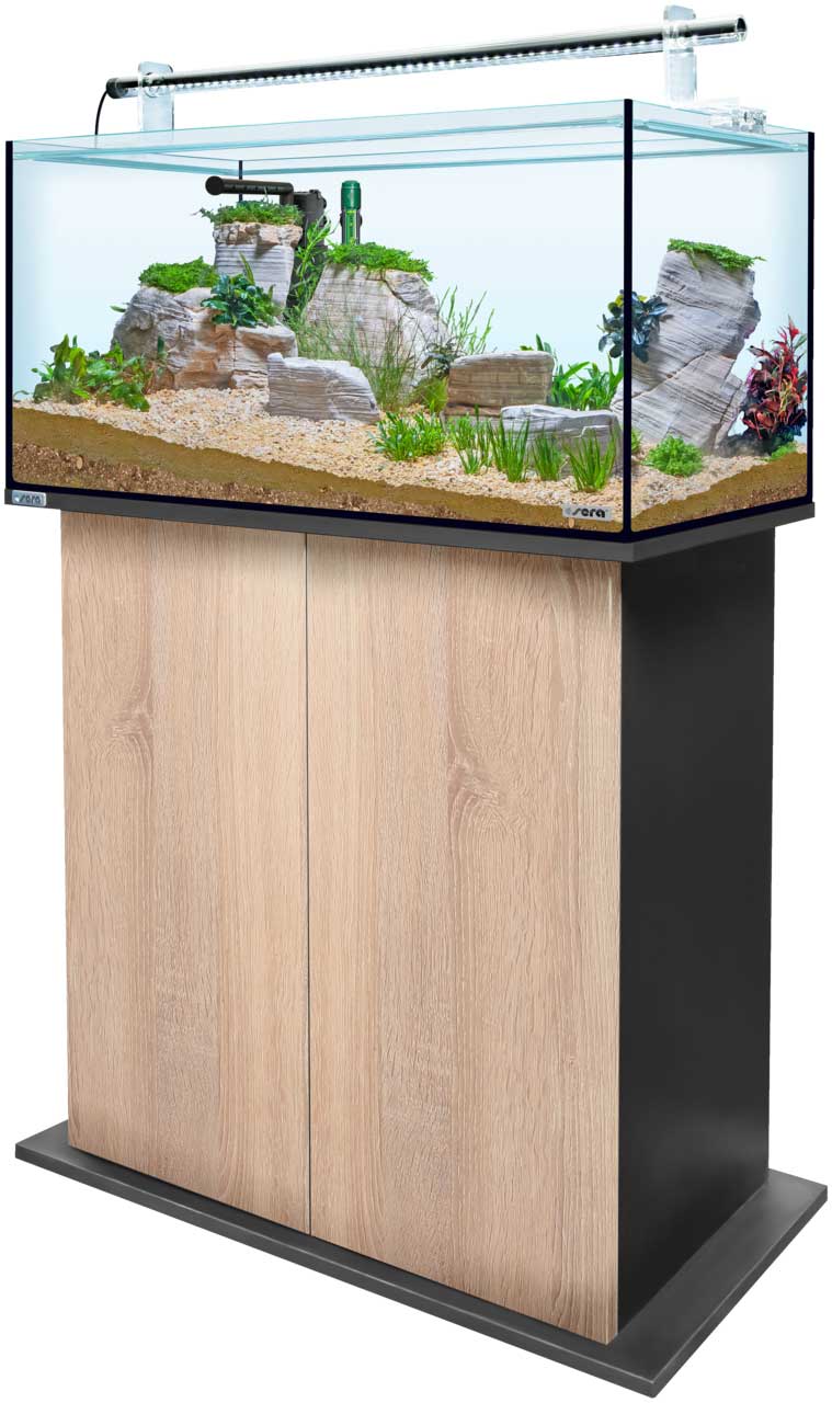 Sera AquaTank 128L -Tube Holder-80cm Schrank-Sonoma Oak