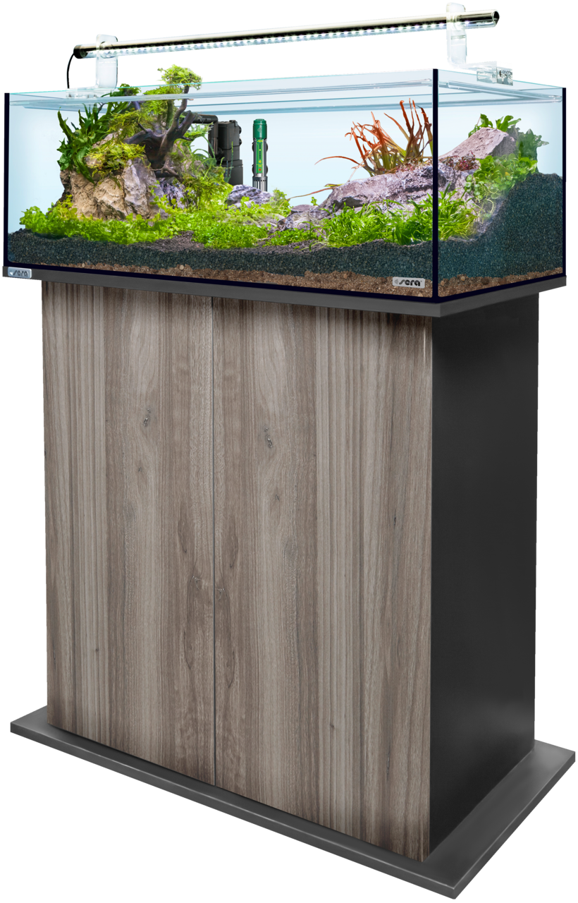 Sera AquaTank 96 L - Tube Holder - 90cm Schrank - Gray Oak