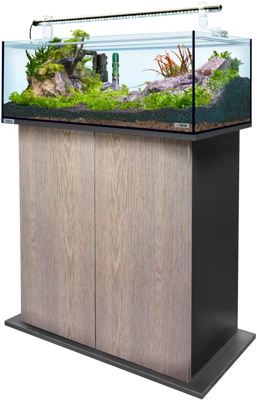 Sera AquaTank 96 L - Tube Holder - 100cm Schrank - Silver Oak